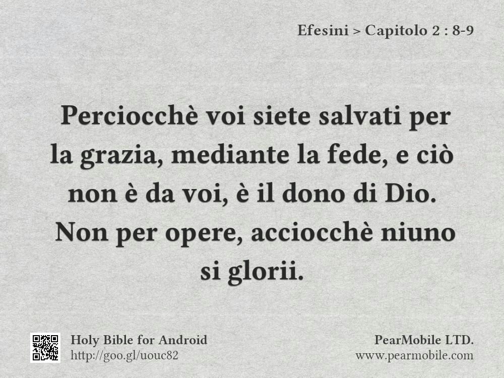 Efesini, Capitolo 2:8-9